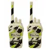 LEAN TOYS Militair walkie-talkies USB bereik 200M khaki 2 stuks