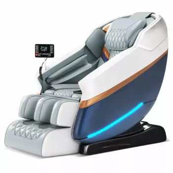 EXTRALINK 3D Zero Gravity massagestoel wit-blauw