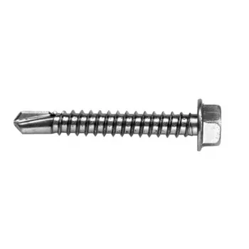 VOLTENO MF-530-4838 zelftappende schroef met zeskant-verzinkop 4,8 x 38 mm, verzinkt koolstofstaal, DIN 7504K, zilver