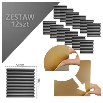 DNA AM4 BK akoestisch paneel set, 12 stuks, zwart