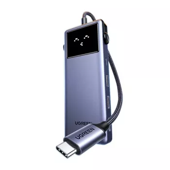 UGREEN USB-C hub 7-in-1 met 3x USB 3.0, HDMI 4K, Gigabit Ethernet, 100W PD, Space Gray