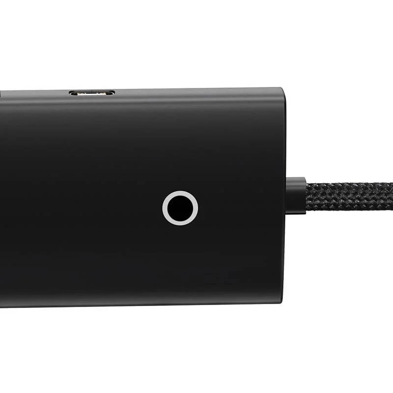 Baseus Lite Series 4-poorts USB 3.0 hub - 5Gbps, bus-powered, zwart (WKQX030101)