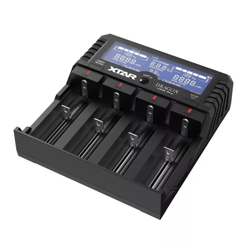 XTAR VP4L Plus Li-ion/Ni-MH/Ni-Cd 18650 Batterijlader