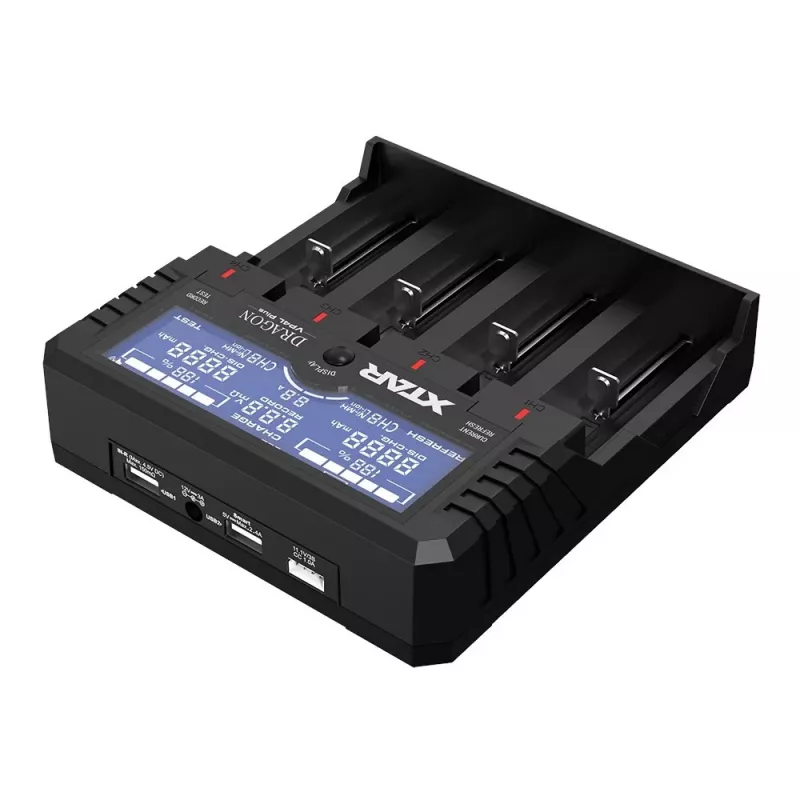 XTAR VP4L Plus Li-ion/Ni-MH/Ni-Cd 18650 Batterijlader
