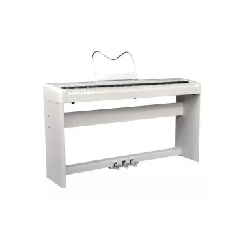 Ringway RP35 WH digitale piano met standaard en 3-pedaalunit, 88 toetsen graded hammer action, wit