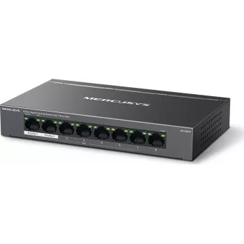 Mercusys MS108GP 8-poorts Gigabit desktop PoE+ switch, 123W budget, plug & play
