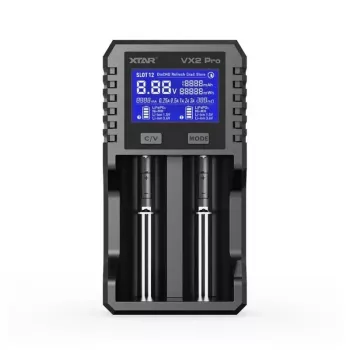 XTAR VX2 PRO KT Li-ion/LiFePO4/Ni-MH 18650 accu-oplader