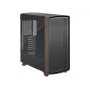 Fractal Design Summit Black TG Light Tint mid-tower pc-behuizing met walnootfineer voorpaneel