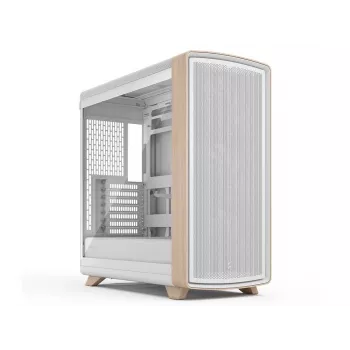Fractal Design Summit Chalk White TG Clear Tint mid-tower behuizing met echt eikenhouten front