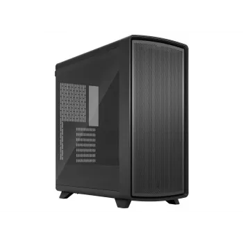 Fractal Design Summit Blackout TG Light Tint mid-tower pc-behuizing - antraciet-zwart met echt walnotenhouten front, zijpaneel van getint tempered glass, 2x Aspect 14 PWM ventilator