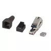 Techly 101911 RJ45 Cat6a 10G Gereedschapsloze modulaire stekker, STP