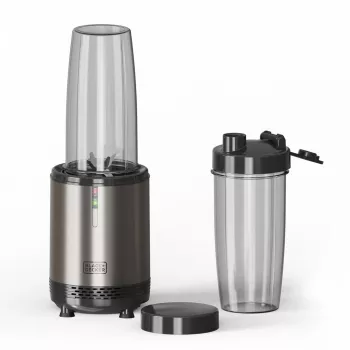 BLACK+DECKER ES9120160B personal mixer 1000W met 2x 600ml Tritan flessen en reisdeksels