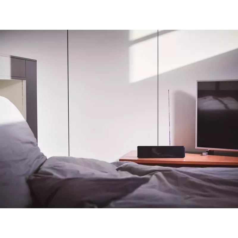 Philips SDV5225/12 binnenantenne voor tv met instelbare versterking, 1,8 m coaxkabel, 75 Ohm, 3G/4G-filter, DVB-T/T2