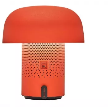 KOODUU Sensa Play draagbare Bluetooth-luidspreker met dimbare RGB-LED-lamp, IPX4 spatwaterbescherming, TWS-koppeling, USB-C, oranje