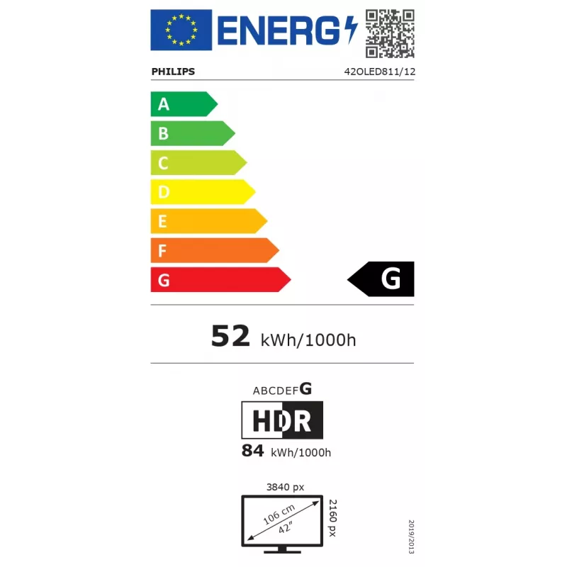 Philips 42OLED811/12 42-inch OLED 4K Smart TV, TITAN OS, Ambilight