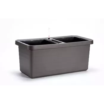 URBALIVE BERBERIS DUO Zelfbewaterende Plantenbak 78 x 39 cm Grijs