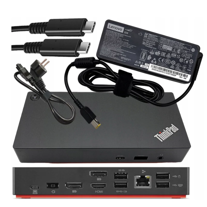 Lenovo Renewed ThinkPad Universal USB-C Dock 40AY 90W gebruikt incl. voeding
