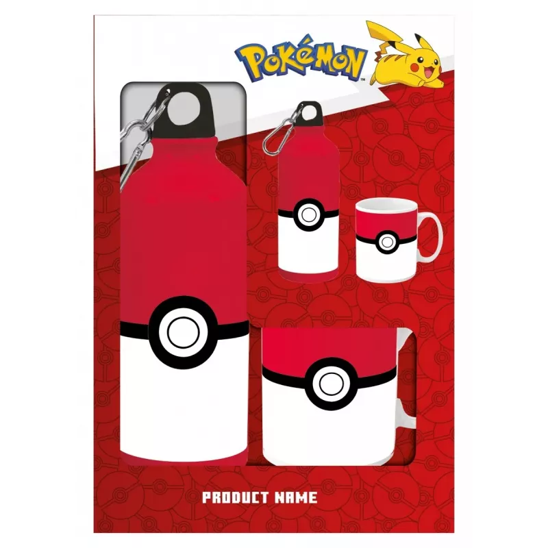 Pokemon aluminiumfles 500ml met keramische beker set