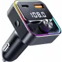 SENCOR SWM 3000 Bluetooth FM-transmitter met USB-A QC3.0, USB-C PD 3.0, MP3-weergave, handsfree, Siri & Google Assistant