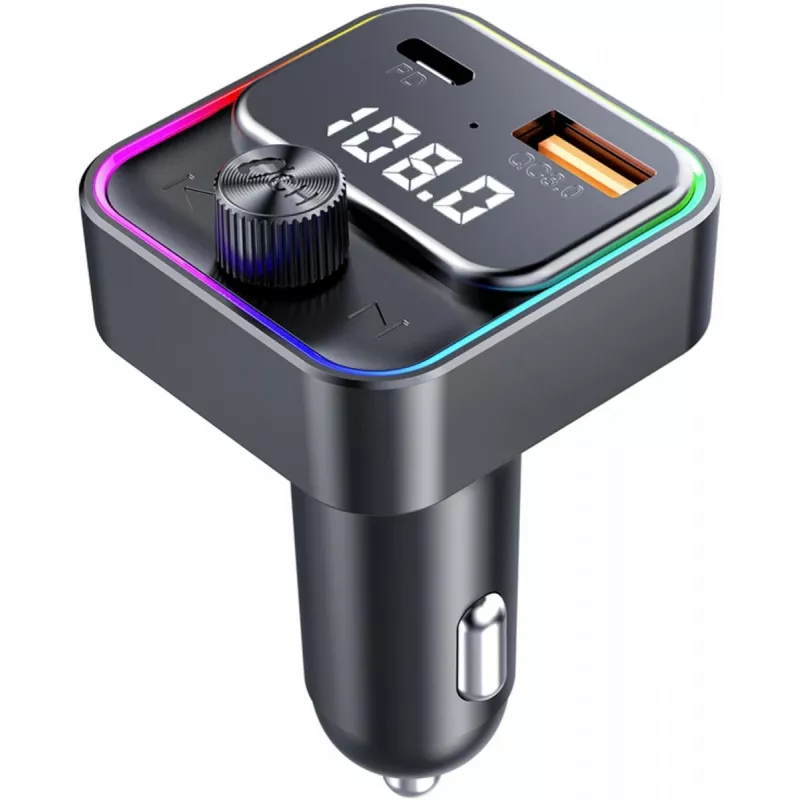 SENCOR SWM 3000 Bluetooth FM-transmitter met USB-A QC3.0, USB-C PD 3.0, MP3-weergave, handsfree, Siri & Google Assistant