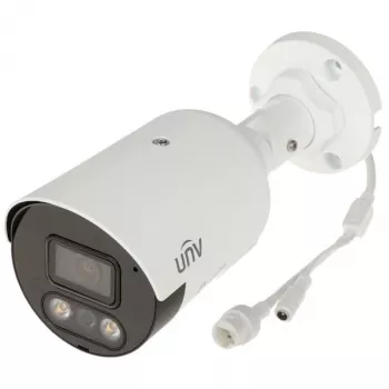 UNIVIEW IPC2128SB-ADF28KMC-I1 8MP 4K UHD fixed bullet netwerkcamera met tweeweg-audio en actieve afschrikking