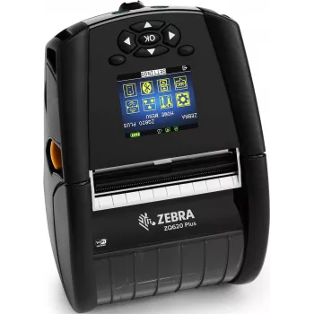 Zebra DT-printer ZQ620 Plus 3 inch/72mm Healthcare Engelse lettertypen Wi-Fi 6 Dual Radio (802.11AX/BT5.x) Linered Platen 0.75 inch kern groep E riemclip