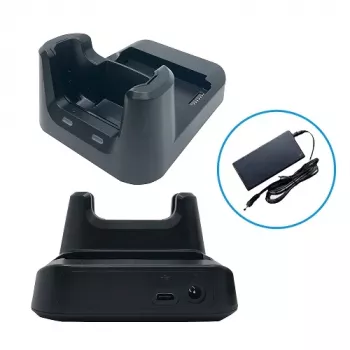 Unitech HT330 1-slot USB-laadstation met extra accuvak. Inclusief netvoeding. _x00D_
