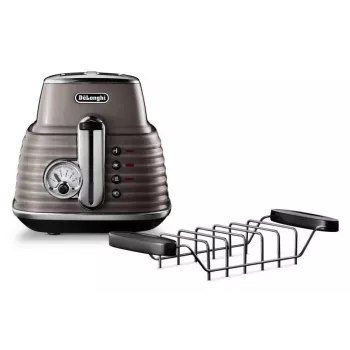 De'Longhi Scultura CTZ2103BG 2-schijfs toaster, 900 W, champagnegoud