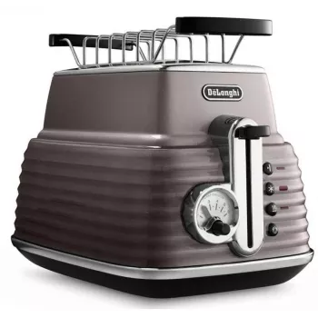 De'Longhi Scultura CTZ2103BG 2-schijfs toaster, 900 W, champagnegoud