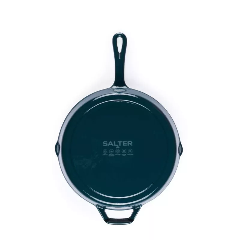 Salter BW13773GR gietijzeren 26 cm koekenpan, groen