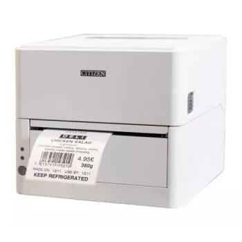 Citizen CL-H300SV printer_ zilverionen USB wit EU-stekker ruimte voor optioneel