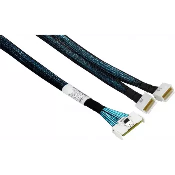 Supermicro CBL-MCIO-1255L4Y MCIO x8 naar 2 SlimSAS LP x4 kabel, recht, 55cm