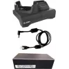 Zebra kit - enkelplaats laadstation met reserveaccu-laadvak en USB-communicatie
