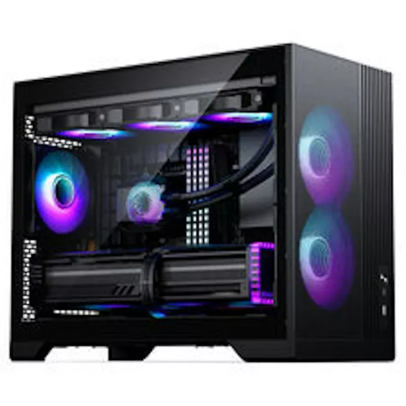 PHANTEKS XT M3 pc-behuizing, mini-behuizing + D30 PWM Regular Airflow D-RGB ventilator, 3-pack, zwart