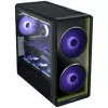 Lian Li LANCOOL 217 INF pc-behuizing bundel + HydroShift II LCD-S 360TL AIO + 3x UNI FAN SL-INF 120 Reverse Blade ventilator - zwart