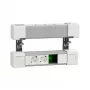 SCHNEIDER ELECTRIC UNICA SYSTEM+ TAFELAPPARAAT 4XSCHUKO+USB A/C+RJ45 OPT, WIT/GRIJS