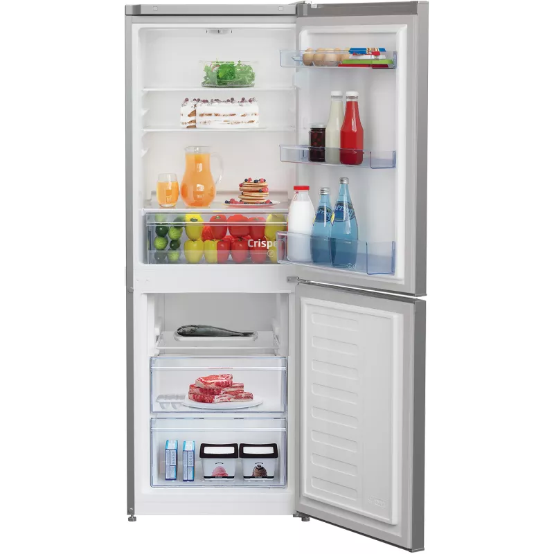BEKO koelkast RCSA240K40SN, energie-efficiëntieklasse E, hoogte 153cm, inox