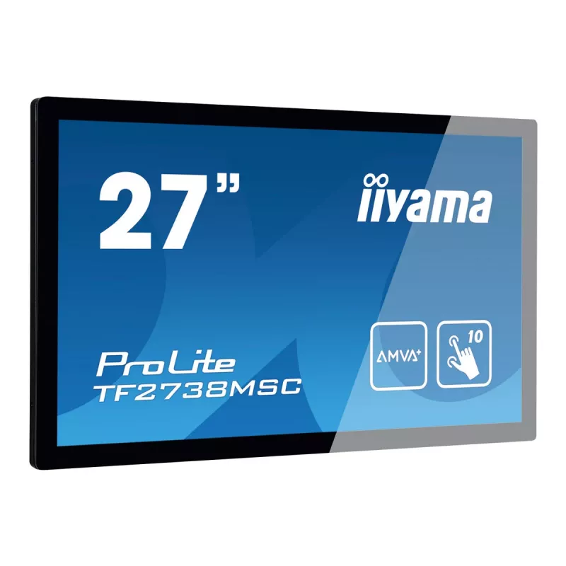 IIYAMA TF2738MSC-B2 A 27 inch touchpanel 1080p IPS 500cd 10 aanraakpunten CA VGA HDMIx1 DPx1 luidsprekers 2x1W open frame zwart