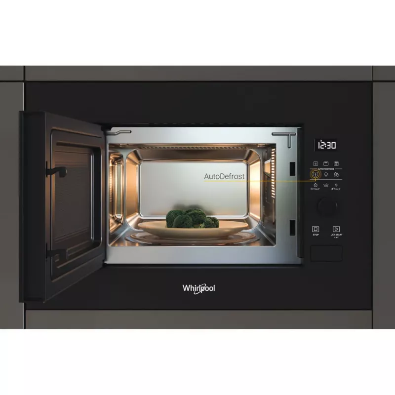 WHIRLPOOL inbouw-magnetron WMF200G NB, 20L, zwart