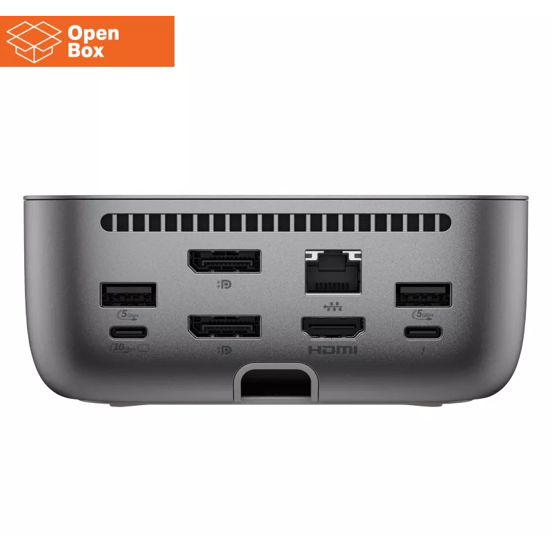 HP Thunderbolt 4 Ultra Dock - OPENBOX - G6 280W met combo-kabel - 5x USB-A, 2x USB-C, 1x USB-C Thunderbolt 4, 2x DisplayPort, 1x HDMI, 1x RJ-45, Meteor Silver, 3 jaar
