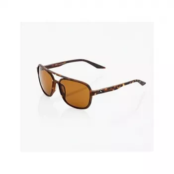 100% Kasia zonnebril - Peakpolar lens Soft Tact Havana