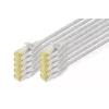 DIGITUS CAT6A S/FTP patchkabel, 0,5 m, grijs, 10-pack