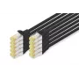 DIGITUS patchkabel - CAT6a - S/FTP - Snagless - Cu - 0,5 m - zwart - 10-pack