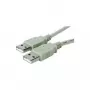 Microconnect USBAA2 USB-kabel USB 2.0 1,8 m USB-A grijs