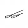 Microconnect XLRMF2 audiokabel 2 m XLR (3-polig) zwart