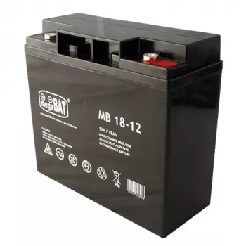 12V 18Ah AGM verzegelde lood-zuur-batterij – onderhoudsvrij, F2 aansluitingen