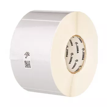 Etikettenrol Zebra Z-Ultimate 3000T zilver permanent hechtend, polyester, 70×32 mm, kern 25 mm, rol-Ø 127 mm, 28.440 etiketten