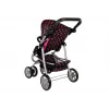 2-in-1 kinderwagen met draagzak Zwart-Roze 7706 Lean Toys