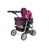 2-in-1 kinderwagen met draagzak Zwart-Roze 7706 Lean Toys
