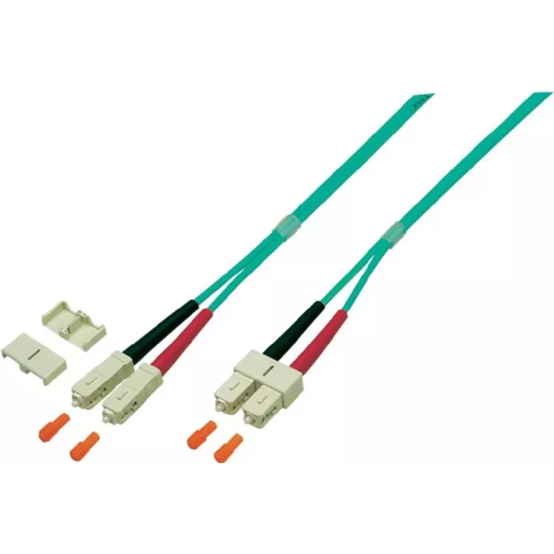 EFB Elektronik O0318.2 Duplex glasvezel-patchkabel, SC-SC, OM4 50/125 µm, LSZH, 2 m, violet